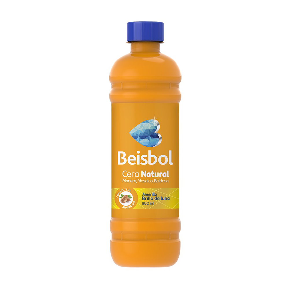 Cera Natural Beisbol Botella Amarilla X 800Ml