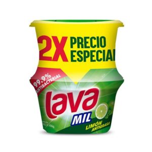 Lava Mil Lavaloza Crema Limon 2  X 450 Gr Precio Especial