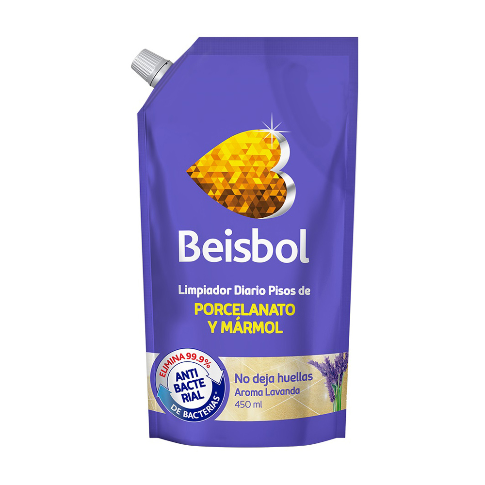 Beisbol Limpiador Diario Pisos Porcelanato Y Mármol Doypack X 450Ml